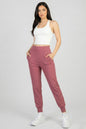 Joggers de talle alto con cintura ancha
