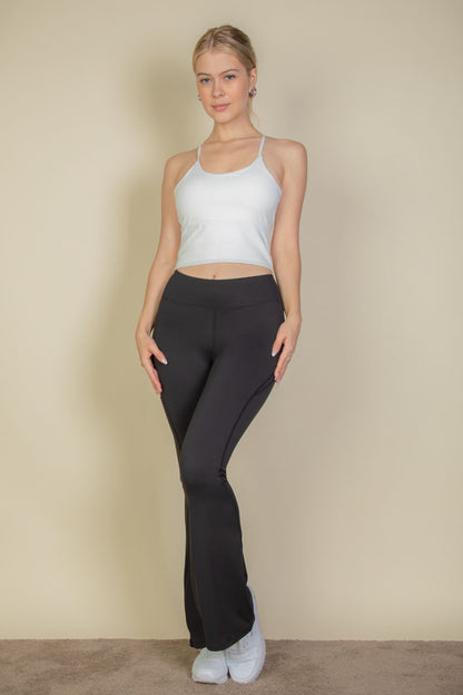 High Waist Flare Leggings - Capella Apparel