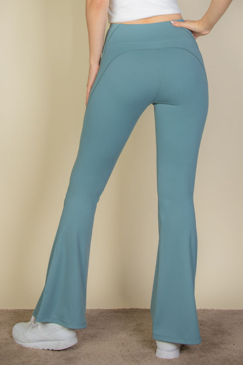 High Waist Flare Leggings - Capella Apparel