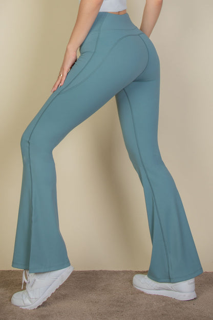 High Waist Flare Leggings - Capella Apparel