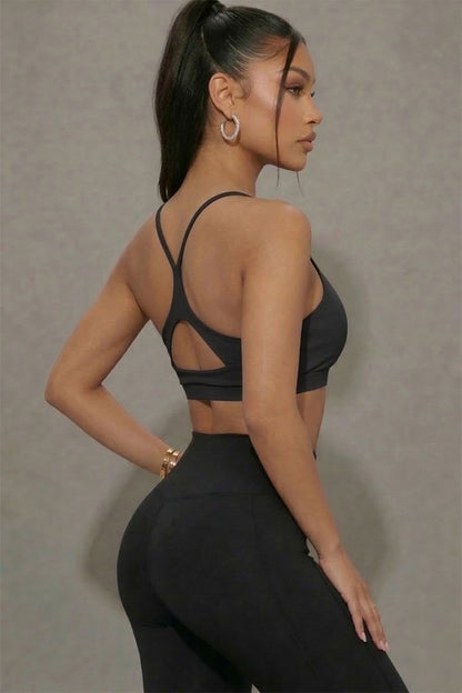 Sujetador deportivo con espalda cruzada