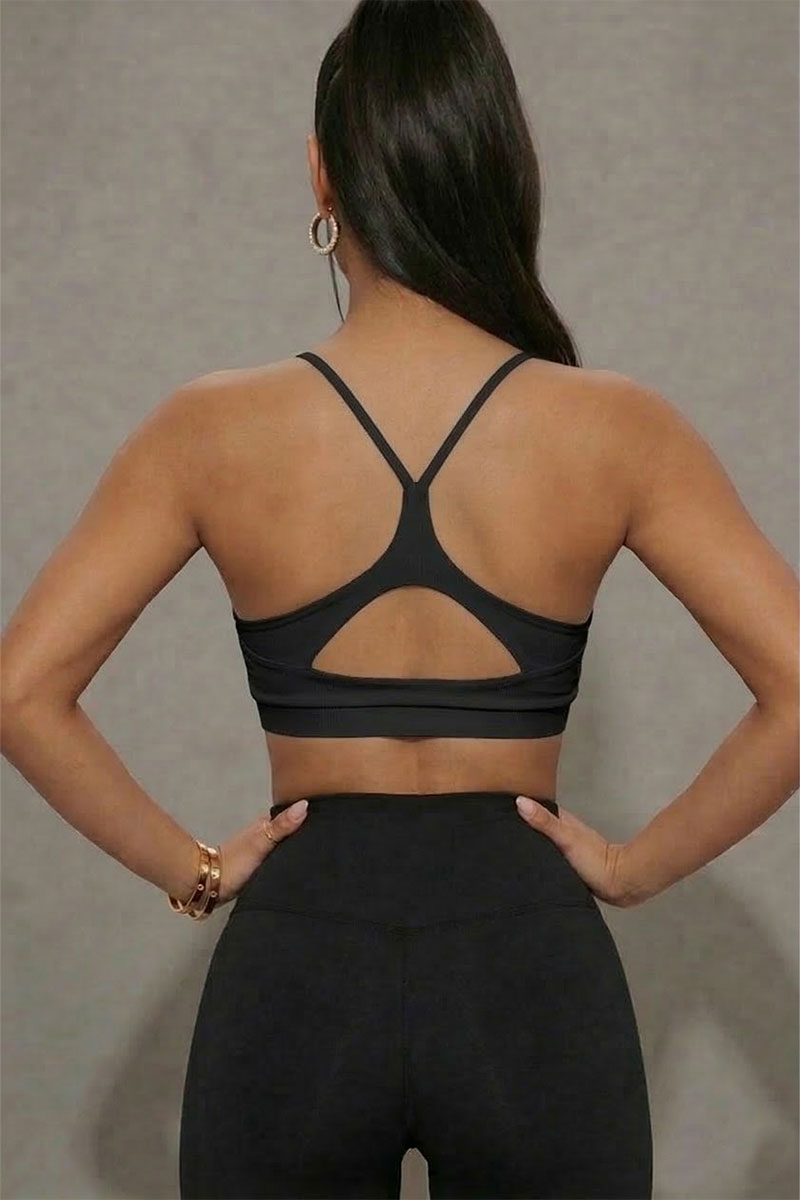 Sujetador deportivo con espalda cruzada