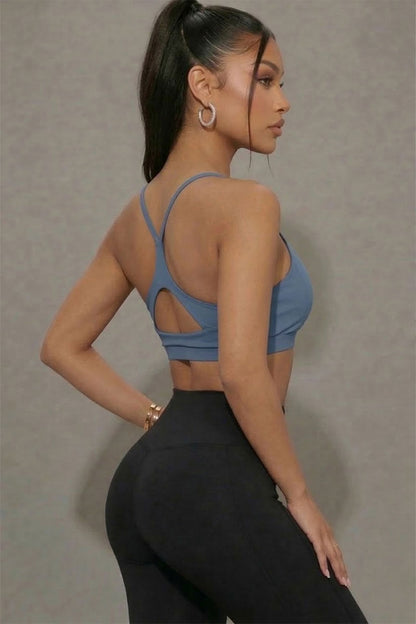 Sujetador deportivo con espalda cruzada