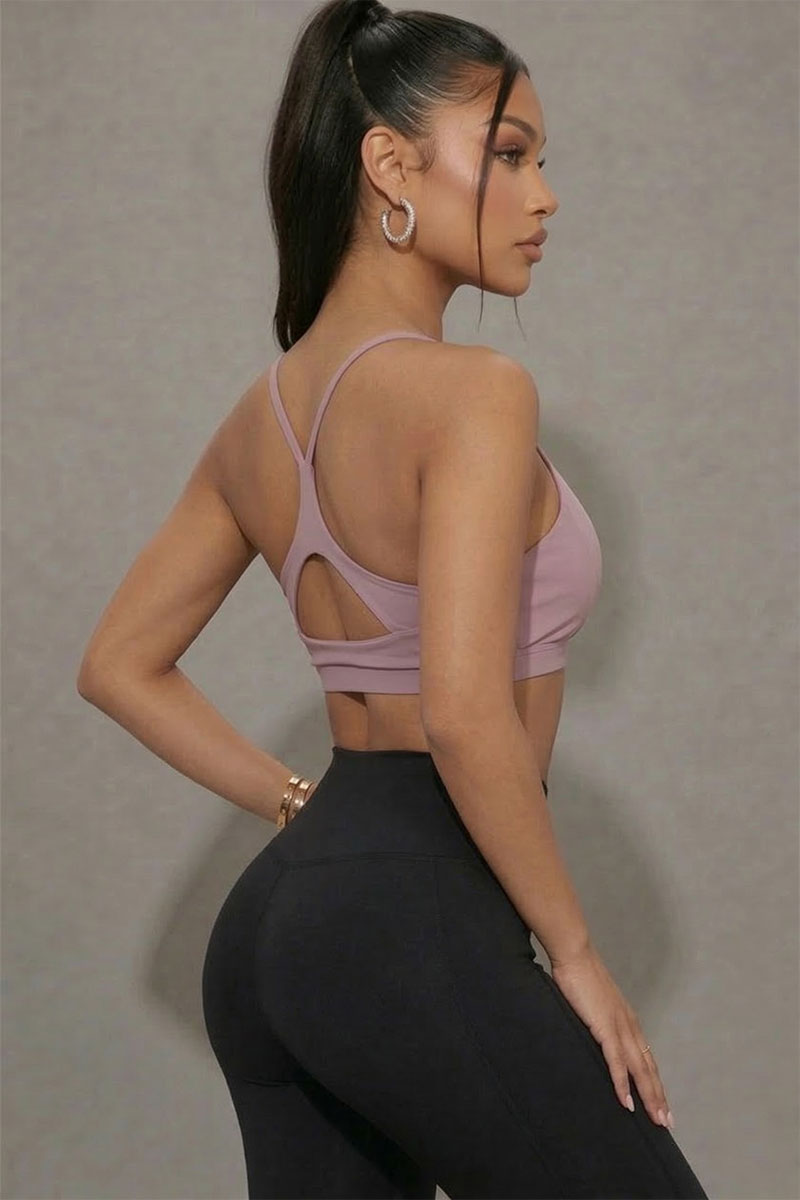 Sujetador deportivo con espalda cruzada