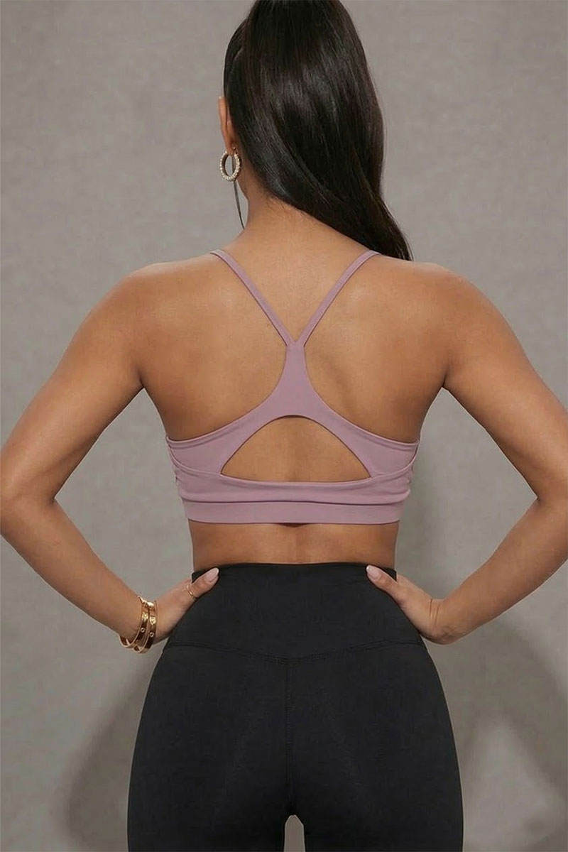 Sujetador deportivo con espalda cruzada