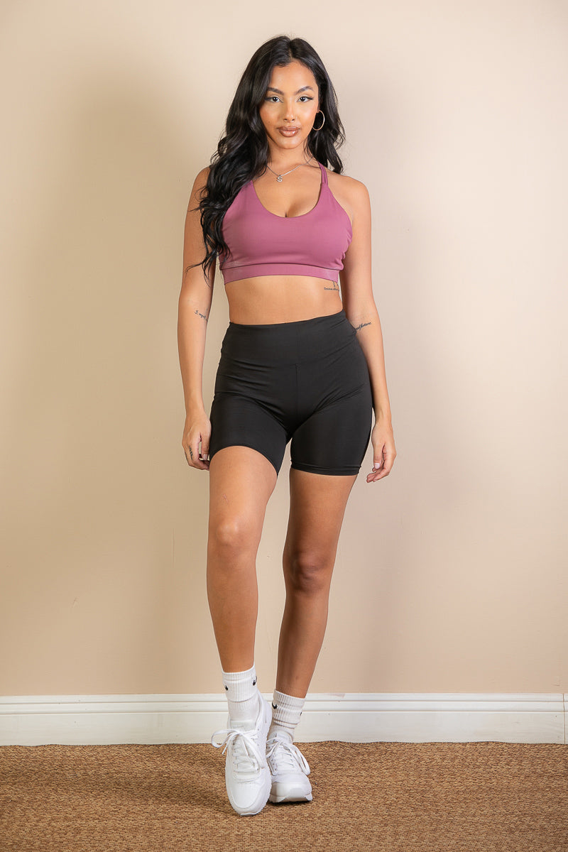 Criss Cross Back Sports Bra - Capella Apparel