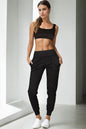 High Waisted Wide Waistband Joggers - Capella Apparel