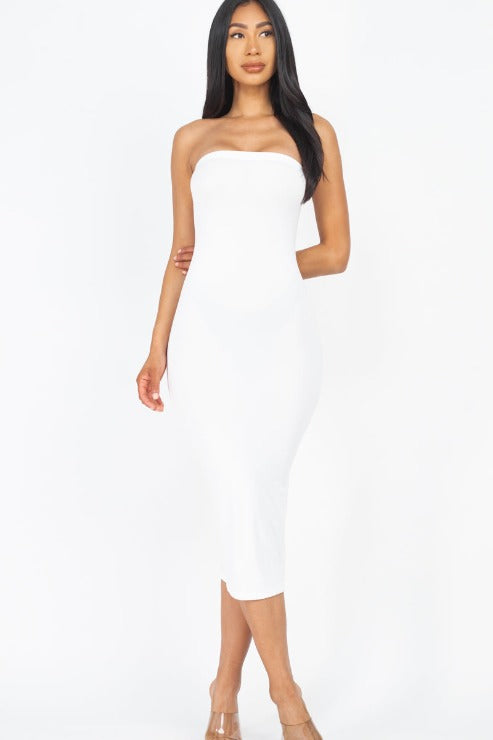 Tube Bodycon Midi Dress - Wholesale Capella Apparel