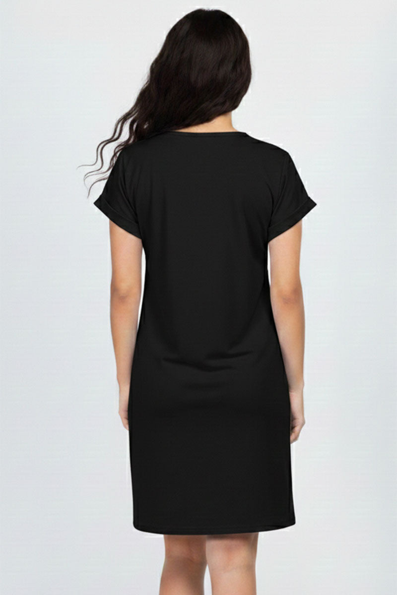 Cap Sleeve Pocket Mini Dress (capella)