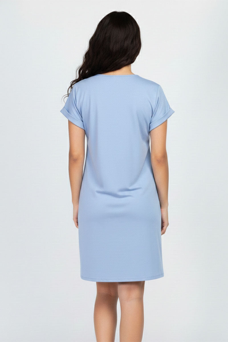 Cap Sleeve Pocket Mini Dress (capella)