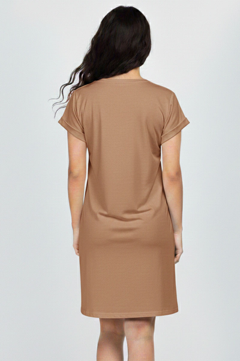 Cap Sleeve Pocket Mini Dress (capella)