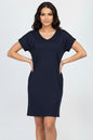 Cap Sleeve Pocket Mini Dress (capella)