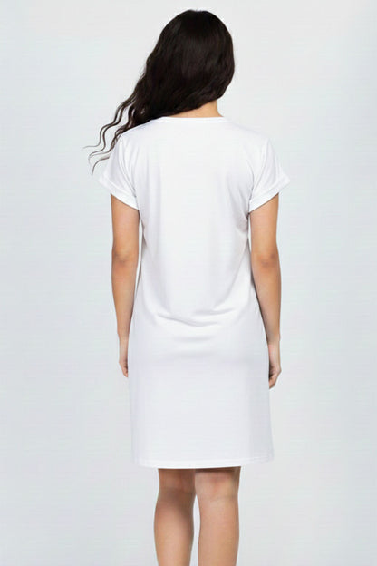 Cap Sleeve Pocket Mini Dress (capella)