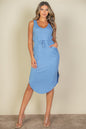 Drawstring Sleeveless Midi Dress - Wholesale Capella Apparel