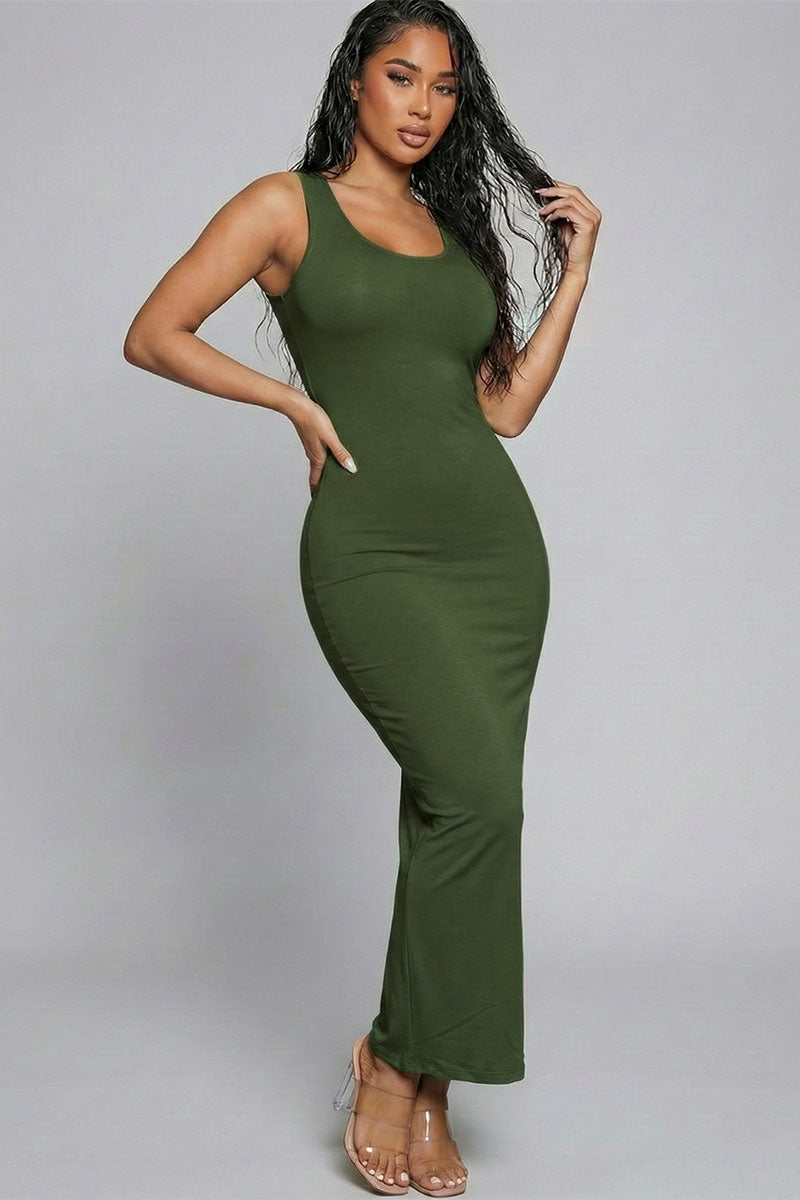 Solid Basic Maxi Dress