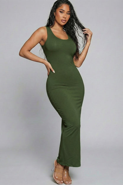 Solid Basic Maxi Dress