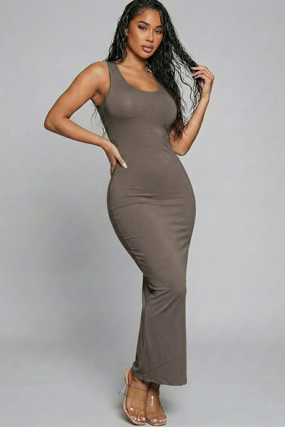 Solid Basic Maxi Dress
