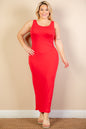 Plus Size Solid Basic Maxi Dress - Wholesale Capella Apparel