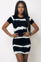 Tie-dye Print Bodycon Dress (CAPELLA)