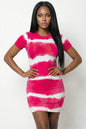 Tie-dye Print Bodycon Dress