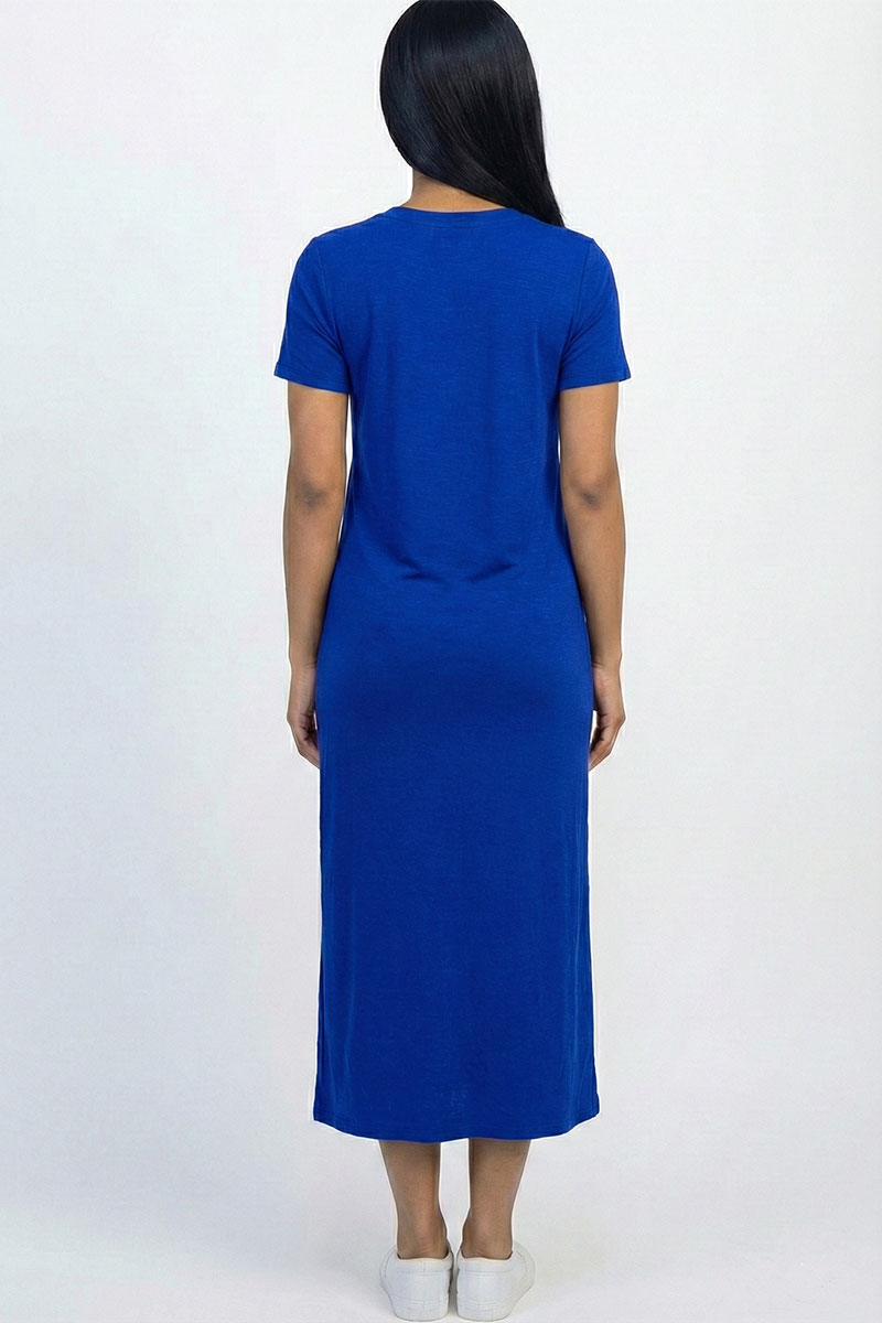 Vestido camiseta con bolsillo lateral