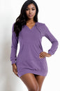 French Terry Hoodie Mini Dress - Capella Apparel