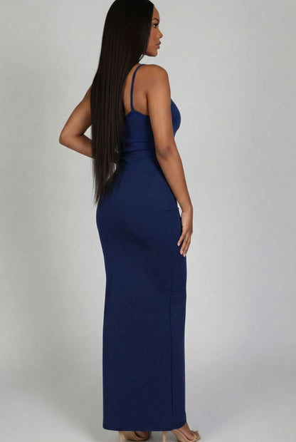 Ribbed Mermaid Hem Camisole Maxi Dress