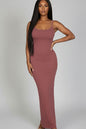 Ribbed Mermaid Hem Camisole Maxi Dress