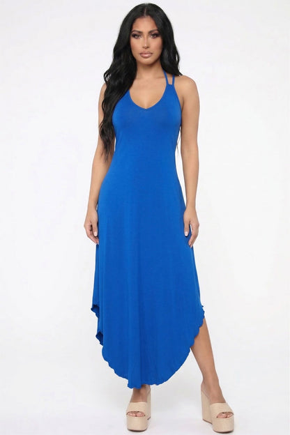 Solid Cami Double Strap Loose fit Dress