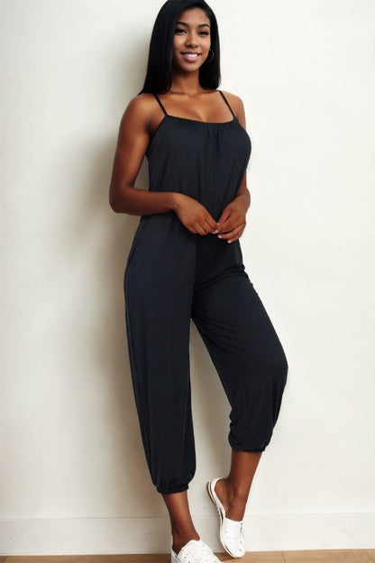 Sleeveless Jogger Jumpsuit - Wholesale Capella Apparel