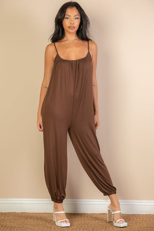 Sleeveless Jogger Jumpsuit - Wholesale Capella Apparel