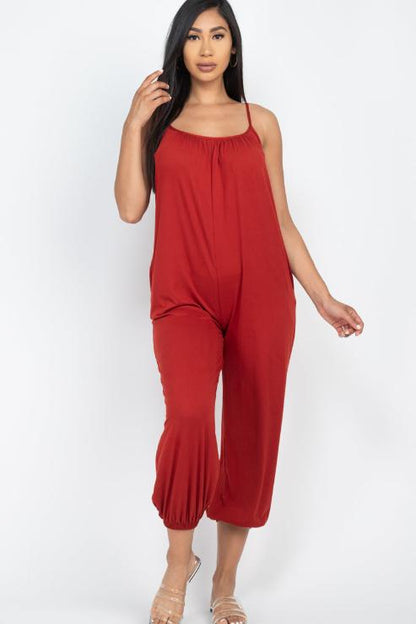 Sleeveless Jogger Jumpsuit - Wholesale Capella Apparel