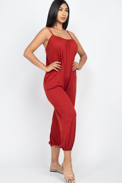 Sleeveless Jogger Jumpsuit - Wholesale Capella Apparel