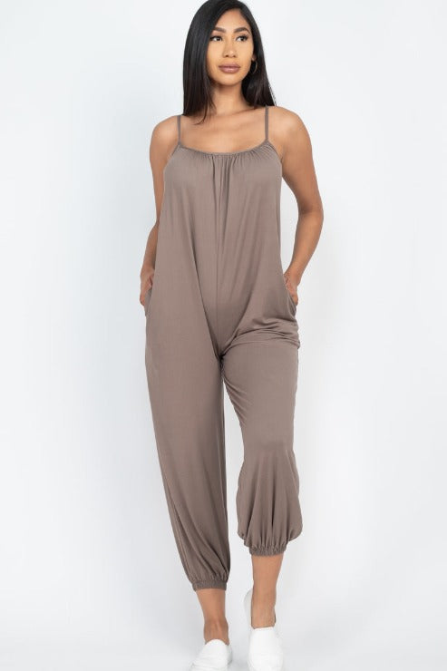 Sleeveless Jogger Jumpsuit - Wholesale Capella Apparel