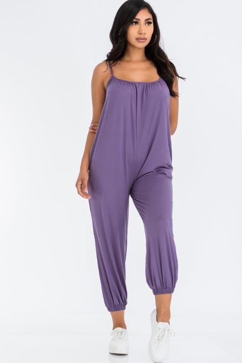 Sleeveless Jogger Jumpsuit - Wholesale Capella Apparel