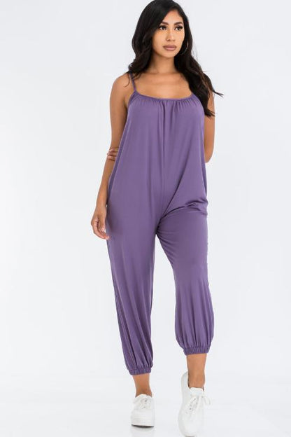 Sleeveless Jogger Jumpsuit - Wholesale Capella Apparel