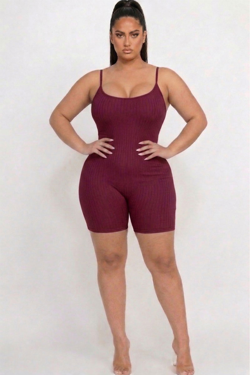 Pelele ajustado de canalé Plus