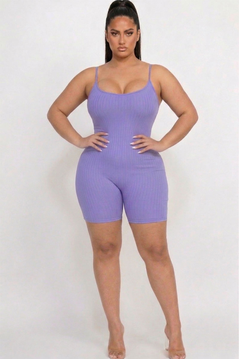 Pelele ajustado de canalé Plus