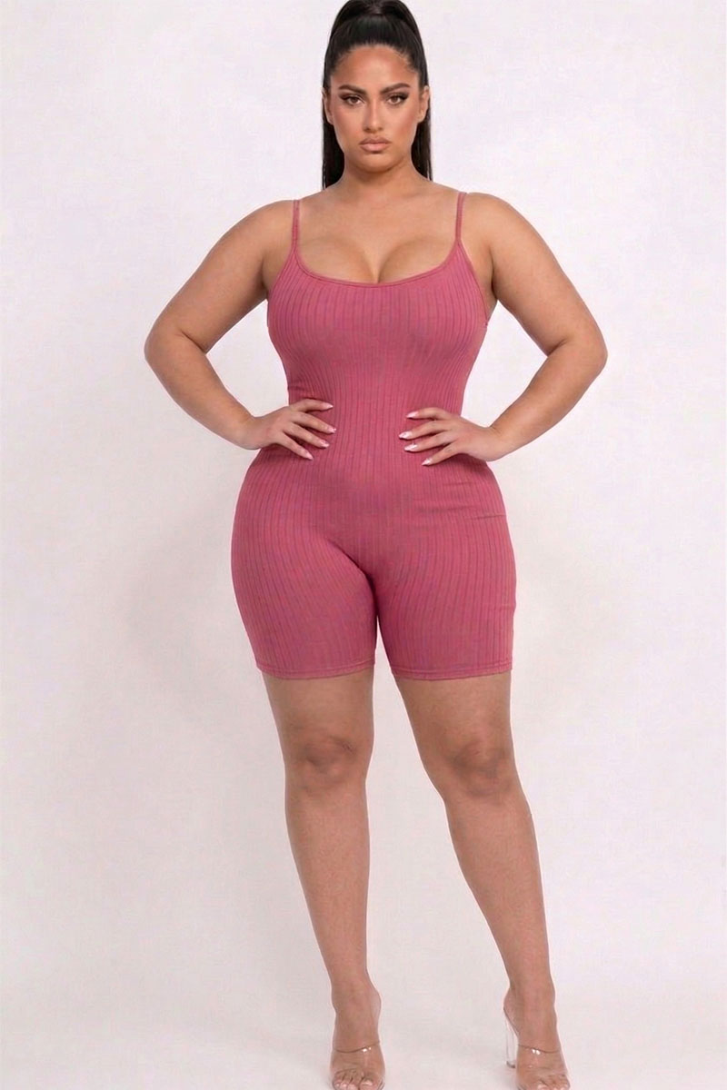 Pelele ajustado de canalé Plus