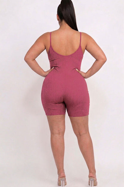 Pelele ajustado de canalé Plus