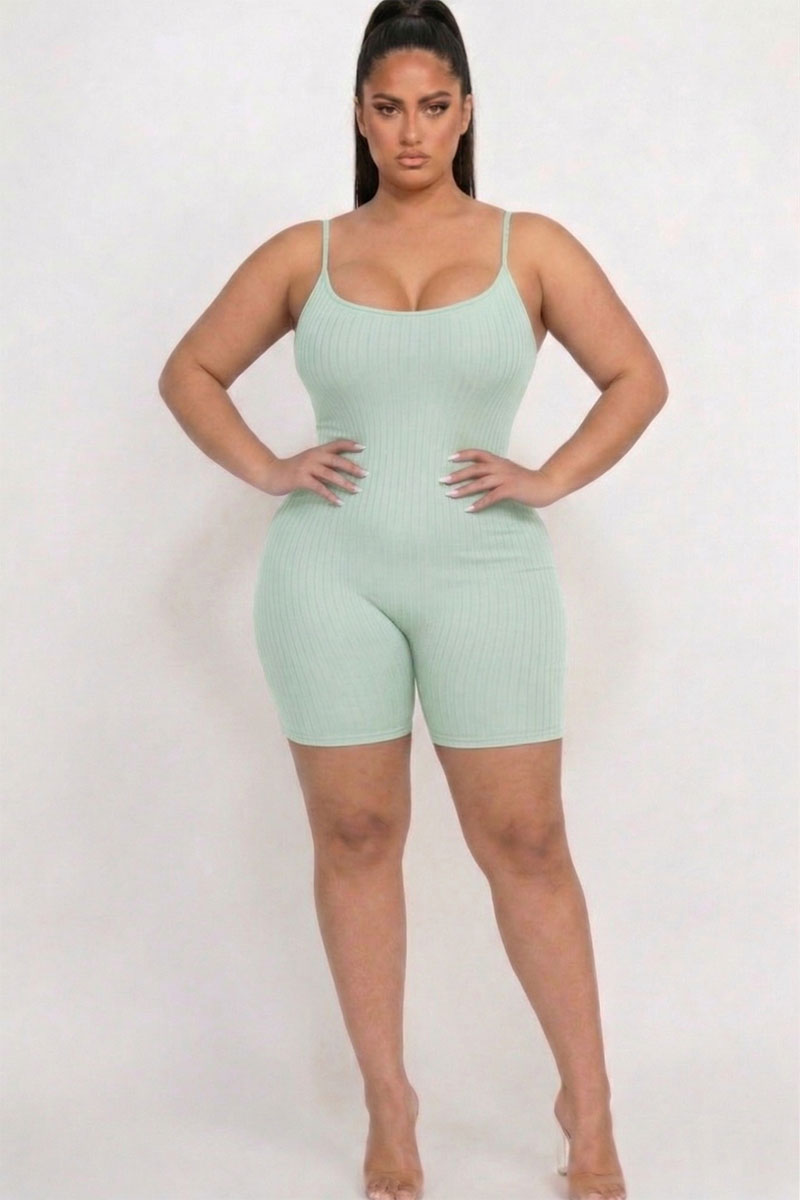 Pelele ajustado de canalé Plus