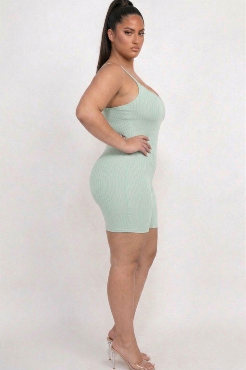 Pelele ajustado de canalé Plus