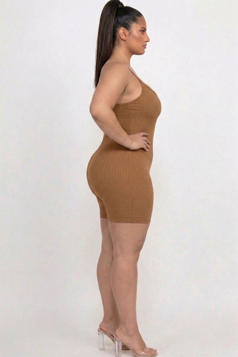 Pelele ajustado de canalé Plus