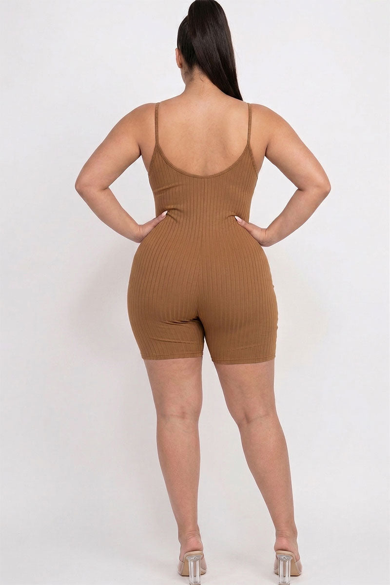 Pelele ajustado de canalé Plus