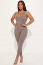 Racer Back Bodycon Jumpsuit