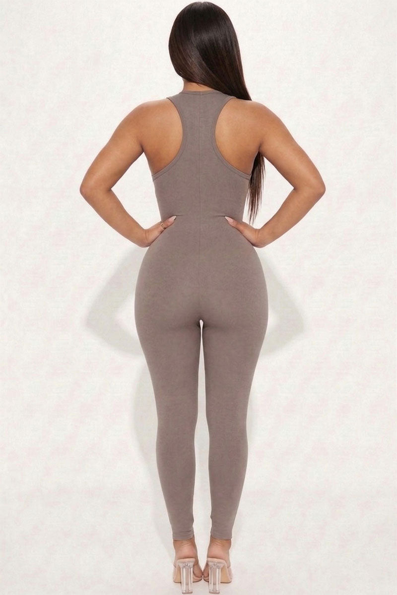 Racer Back Bodycon Jumpsuit (CAPELLA)