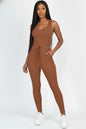 Ribbed Sleeveless Drawstring Jumpsuit (CAPELLA)