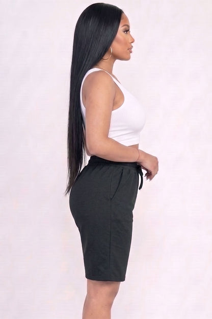 French Terry Bermuda Shorts