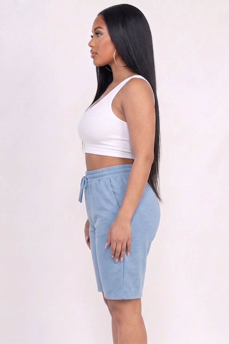 French Terry Bermuda Shorts