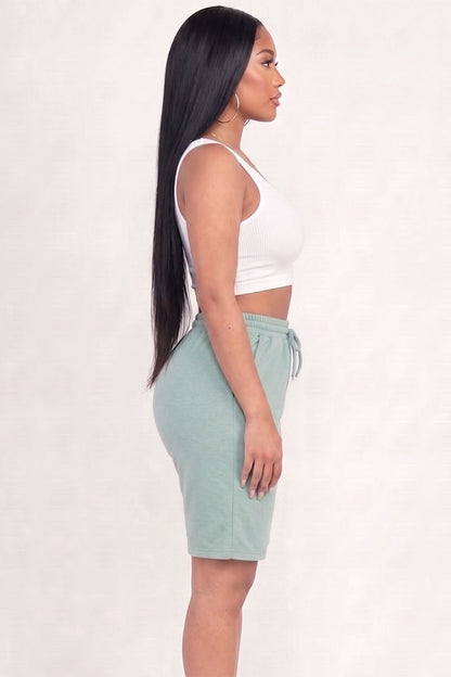 French Terry Bermuda Shorts